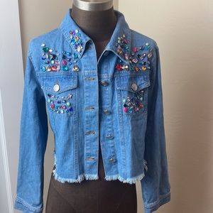 WOW Couture Jeweled Cropped Jacket
